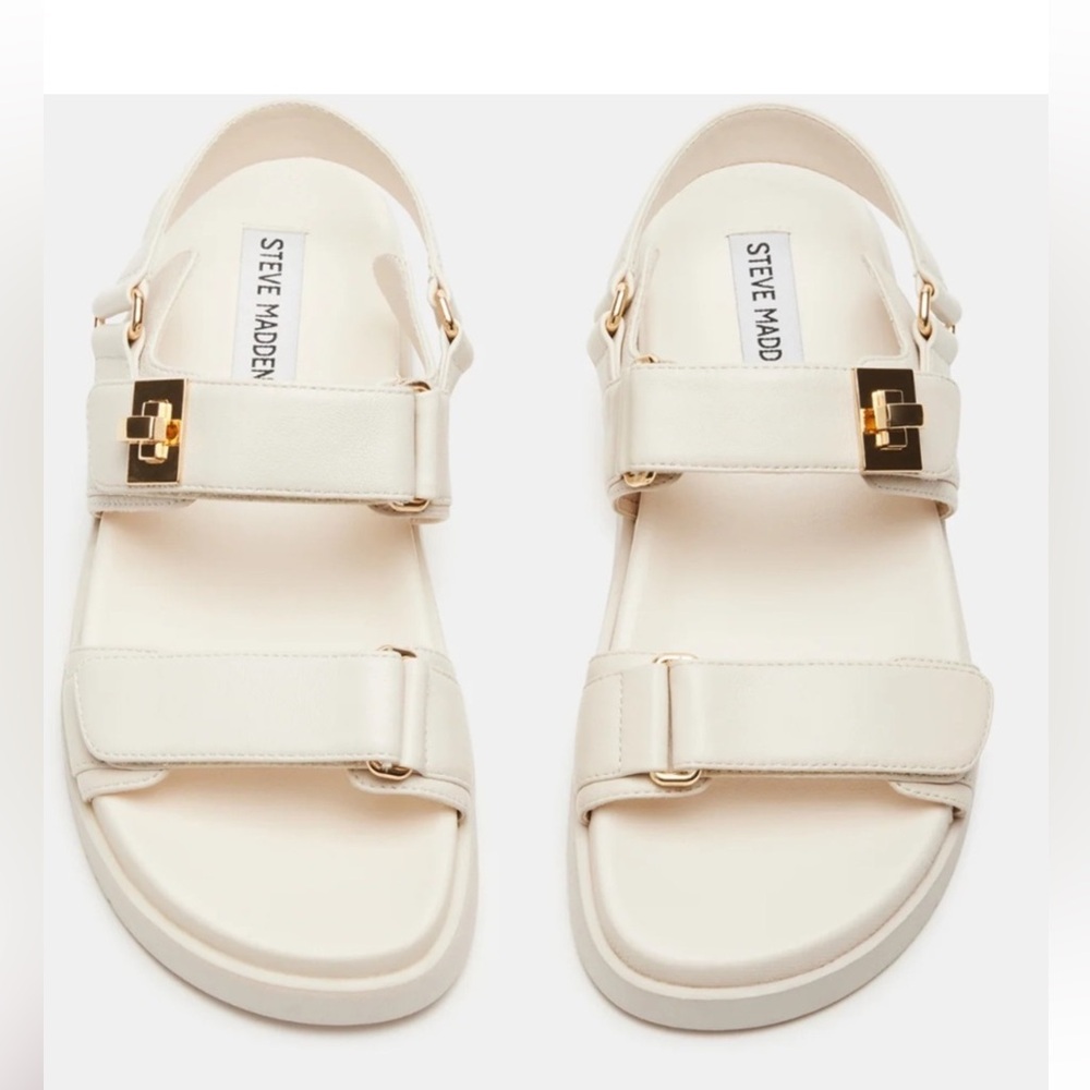Steve Madden Women’s Mona Sandals Bone Sz 7.5